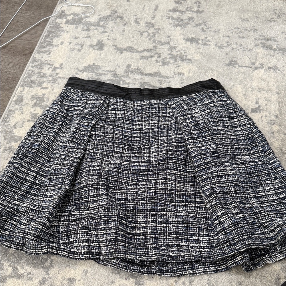 Forever 21 Black and White Tweed Mini Skirt